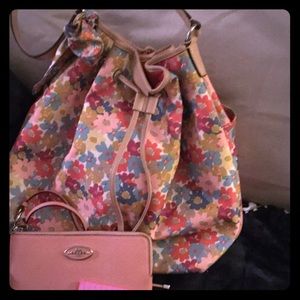 Coach Floral Drawstring Matching Set🌺